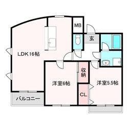 西田辺駅 徒歩2分 2階の物件間取画像